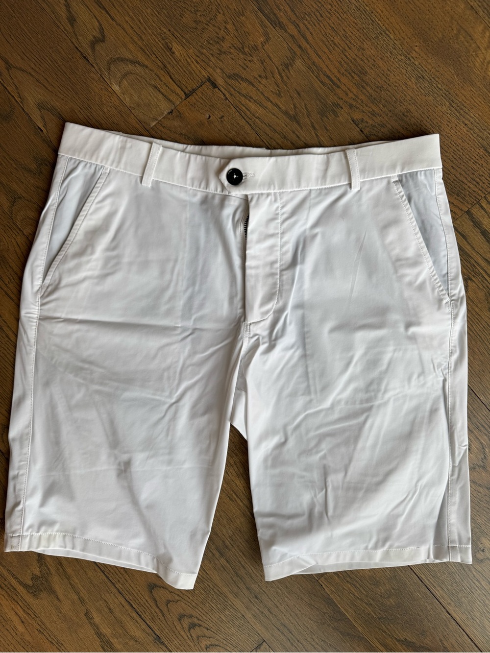 Grayson Men's White Performance Golf Shorts - Classic Fit